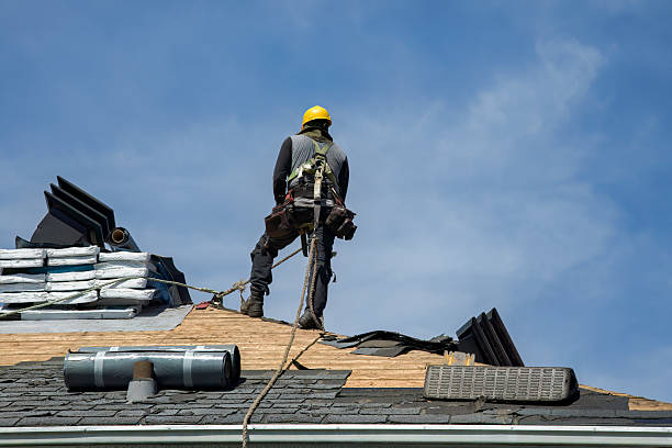 Professional Roofing technician working in Falls Mills, VA